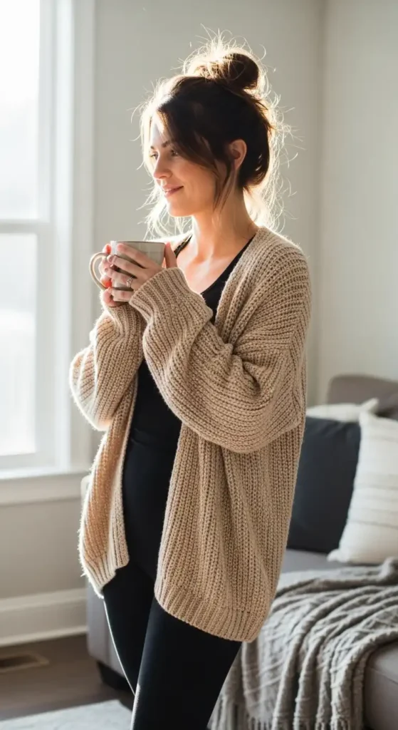 knit-cardigan-with-tank-and-leggings