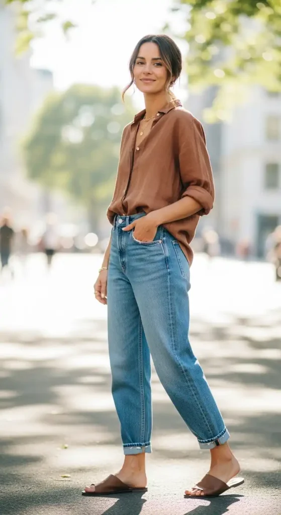linen-blend-shirt-and-relaxed-jeans