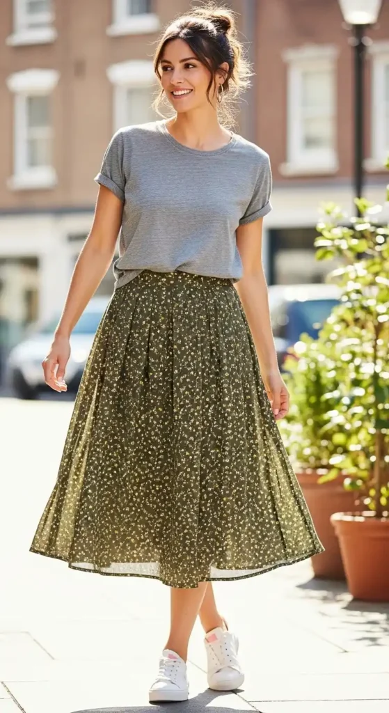 midi-skirt-and-tucked-in-t-Shirt.