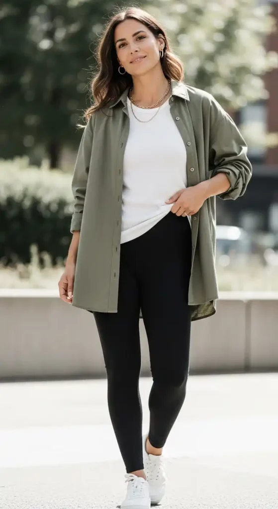 oversized-shirt-tank-and-leggings