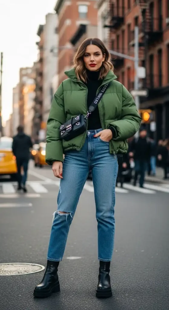 puffer-jacket-jeans-outfit