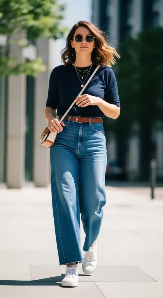clean-navy-knit-and-wide-leg-denim