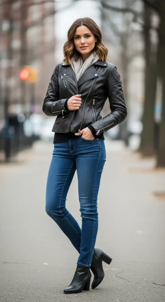 leather-jacket-and-dark-denim-for-winter-ready-cool