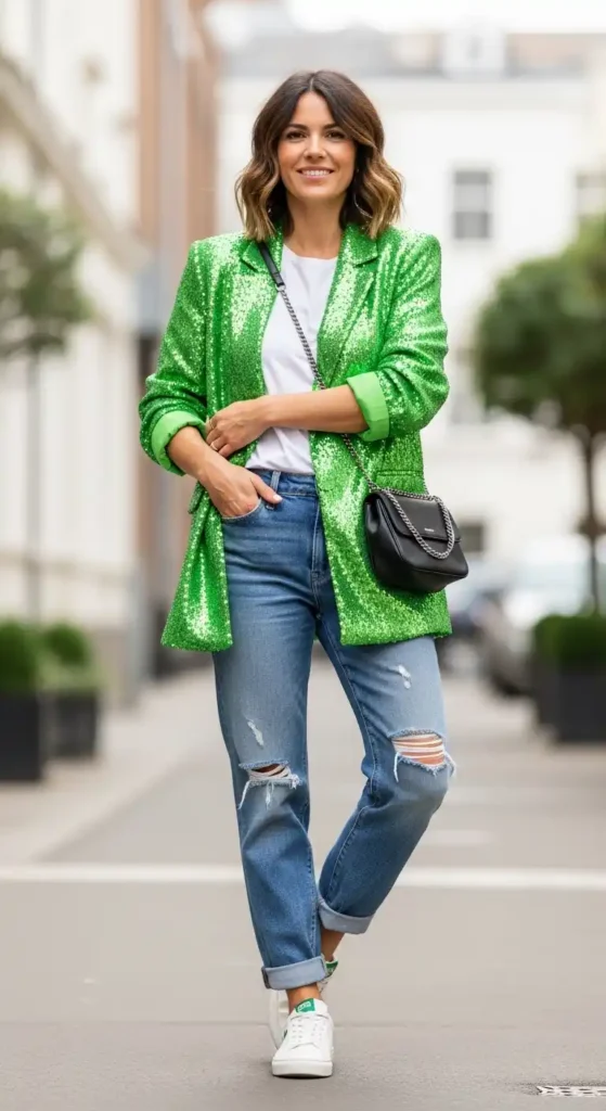 lime-sequin-blazer-with-casual-denim