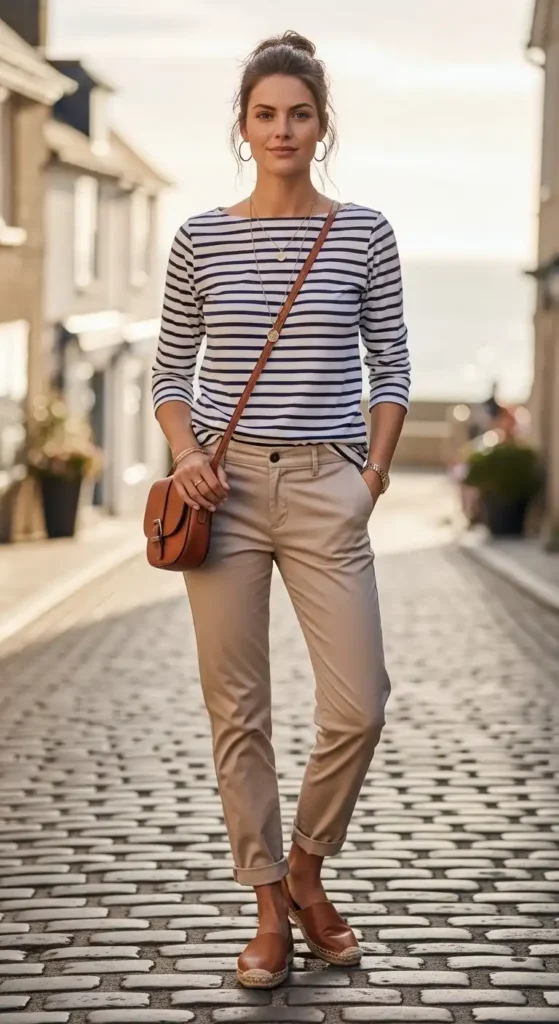 striped-breton-tee-and-chinos-for-timeless-style