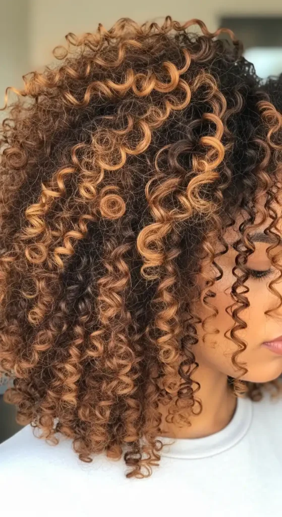 afro-curls-with-brown-tones