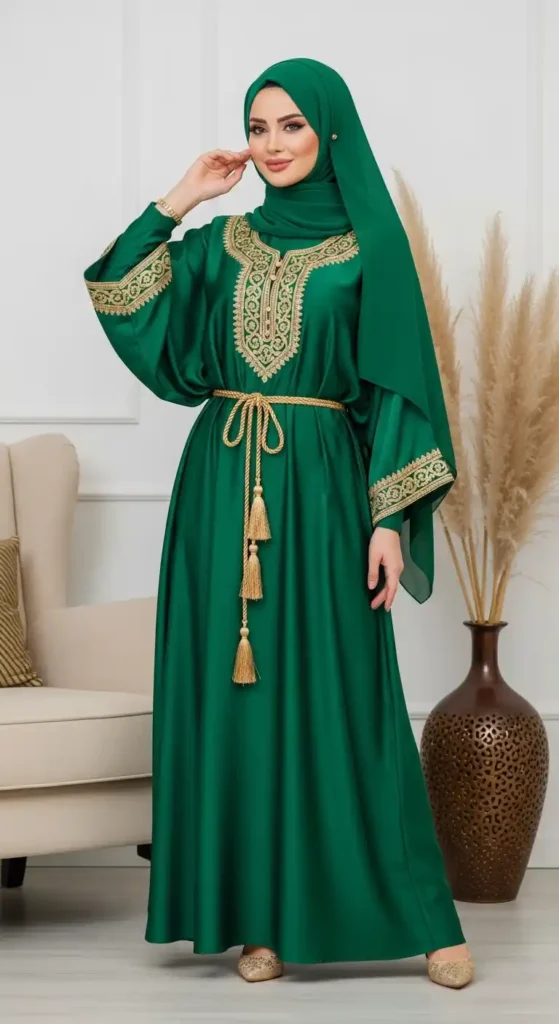 kaftan-dress-with-statement-accessories