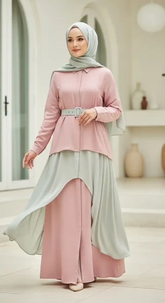 long-shirt-dress-with-belted-layer