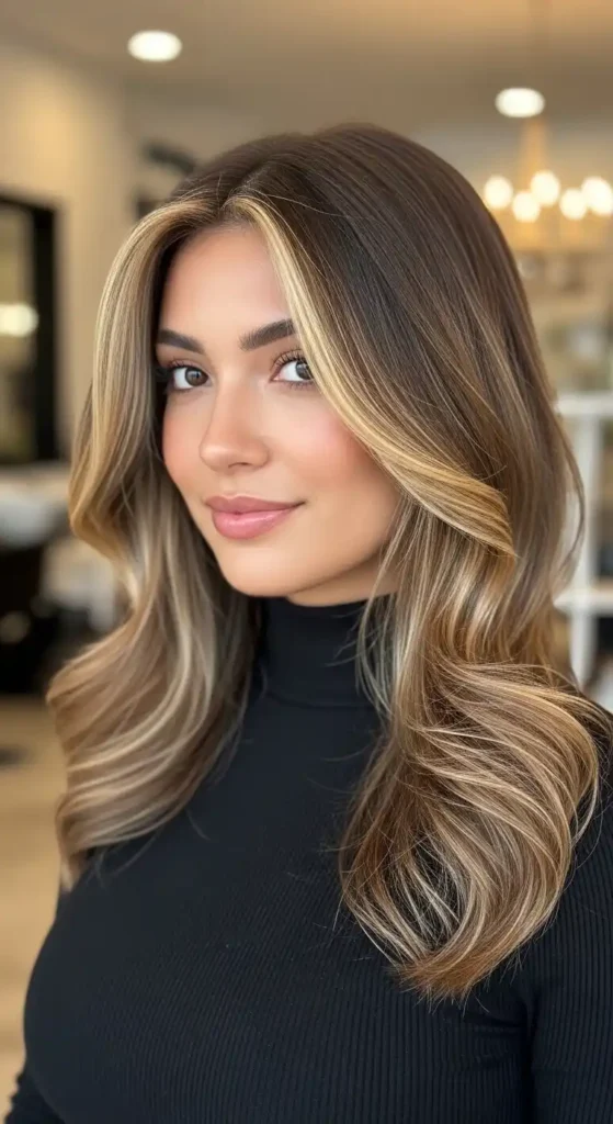 warm-brunette-with-blonde-accents