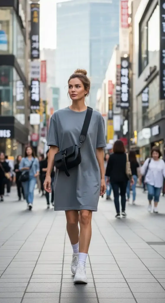 minimal-dress-with-sneakers