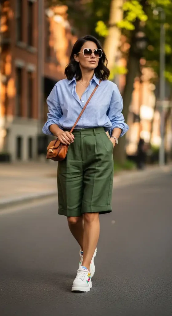 tailored-shorts-with-oversized-shirt