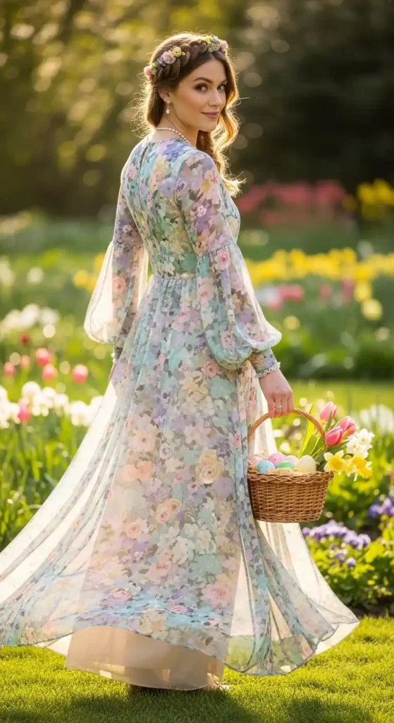 flowing-sheer-floral-maxi-dress