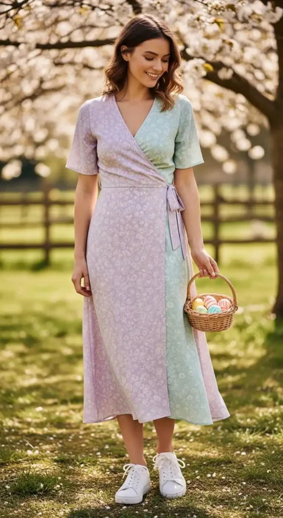 soft-pastel-wrap-dress-with-white-sneakers